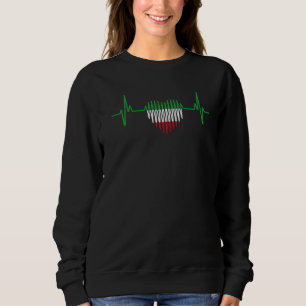 Heartbeat Iranian Flag Iran Sweatshirt