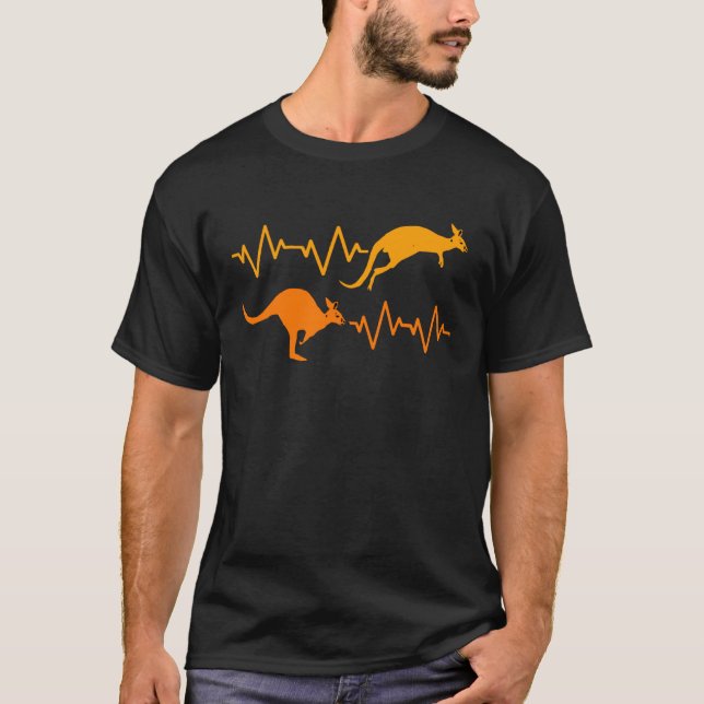 Heartbeat Kangaroo Pullover Hoodie (Front)