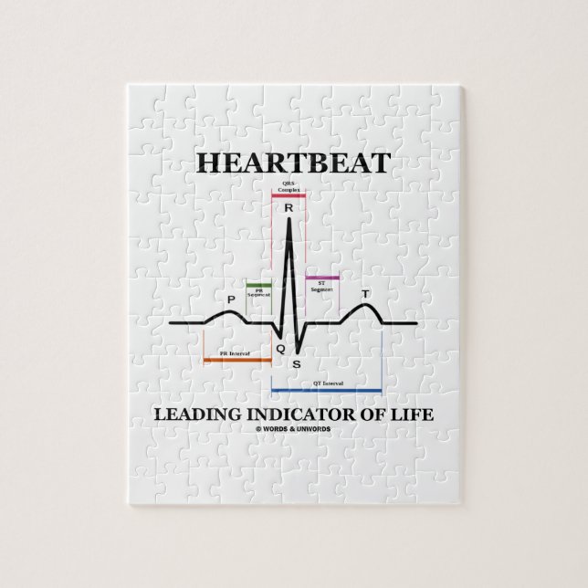 Heartbeat Leading Indicator Of Life (ECG/EKG) Jigsaw Puzzle (Vertical)