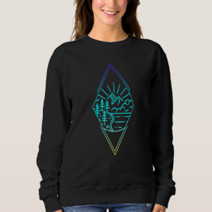 Heartbeat Mountains Hiker Sweatshirt