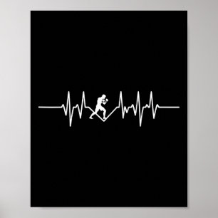 Heartbeat Of A Kickboxer Mma Enthusiast Poster