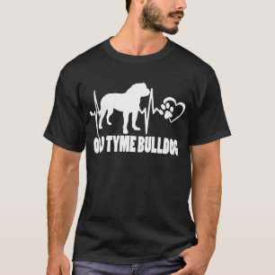 Heartbeat – Old Tyme Bulldog - Dog Best Friend T-Shirt