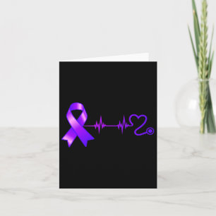 Heartbeat Opioid Ribbon Opioid Overdose Awareness Card