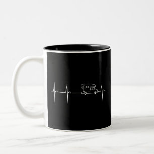 heartbeat pickup Two-Tone coffee mug