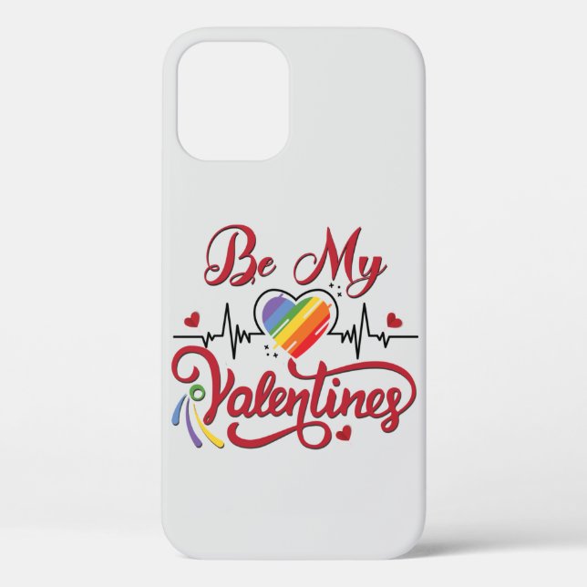 Heartbeat pride Heart, My valentine Case-Mate iPhone Case (Back)