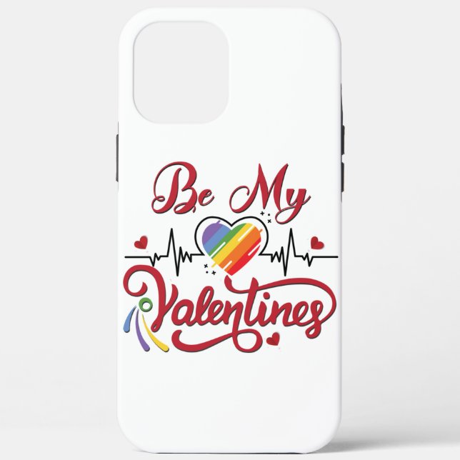 Heartbeat pride Heart, My valentine Case-Mate iPhone Case (Back)