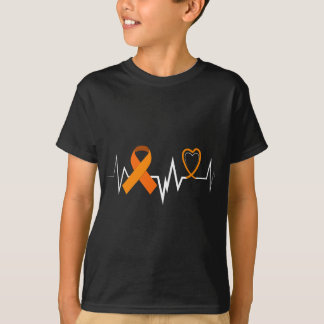 Heartbeat Products Leukaemia Ribbon Leukaemia Awar T-Shirt