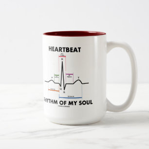 Heartbeat Rhythm Of My Soul (ECG/EKG) Two-Tone Coffee Mug