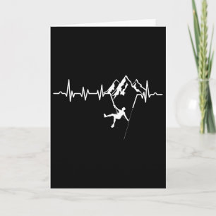 Heartbeat Rock Climbing Bouldering Mountaineering Card