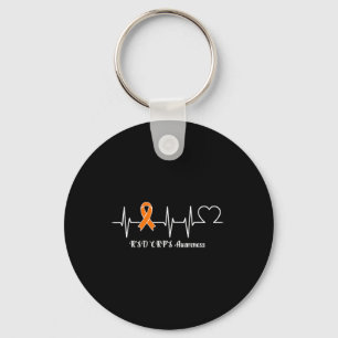 Heartbeat RSD CRPS Warrior  Key Ring