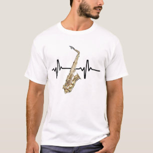 Heartbeat Saxophone T-Shirt