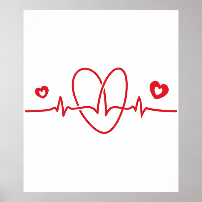 Heartbeat Scribbles Poster (Front)