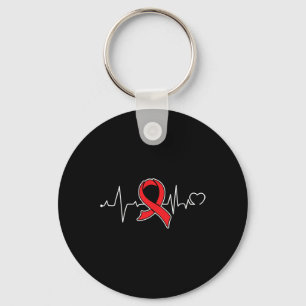 Heartbeat- Sickle Cell Anaemia Awareness Supporter Key Ring