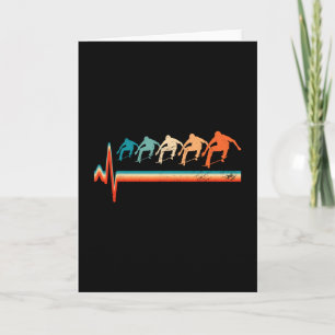 Heartbeat Skateboard Skateboarding Skate Heartbeat Card