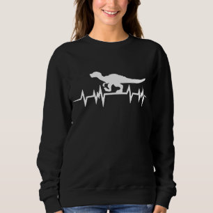 Heartbeat T Rex Dinosaur Dino Tyrannosaurus Rex Sweatshirt