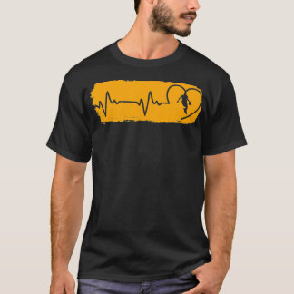 Heartbeat Team Players Play Sports League Basketba T-Shirt