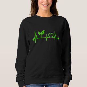 Heartbeat Vegetables, Funny Vegans Vegetarians Cos Sweatshirt