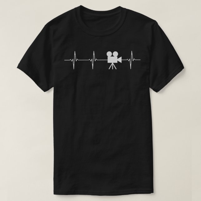 Heartbeat Video CameraVideo Camera T  T-Shirt (Design Front)