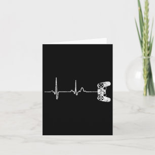 Heartbeat Video Game Lover Gift Shirt Card
