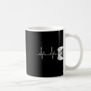 Heartbeat Video Game Lover Shirt  Coffee Mug
