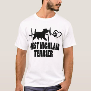 Heartbeat - West Highland Terrier Dog Best Friend T-Shirt