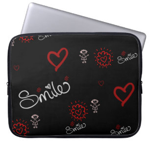 Heartbeats & Happiness Laptop Sleeve
