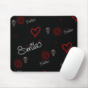 Heartbeats & Happiness Mouse Pad