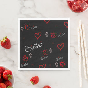 Heartbeats & Happiness Napkin