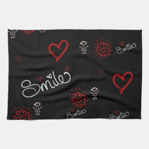 Heartbeats & Happiness Tea Towel