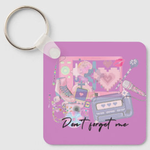 Heartbeats of the 2000s – Pink Nostalgia Keychain