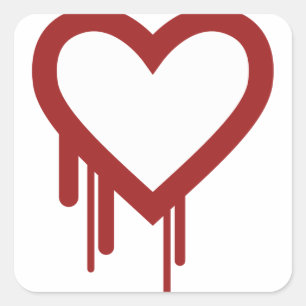 Heartbleed Bug 2014 - High Quality Square Sticker