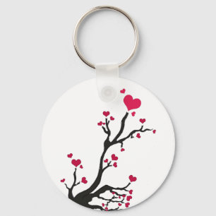 heartblossomkeychain key ring