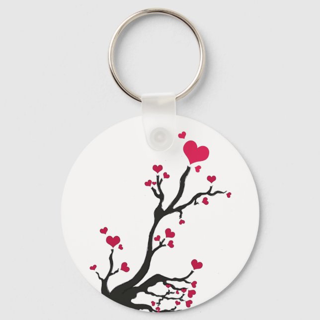 heartblossomkeychain key ring (Front)