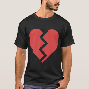 Heartbreak Broken Heart Graphic Print Chic Stylish T-Shirt