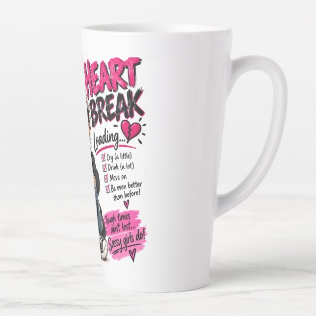 Heartbreak Loading… Latte Mug (Right)