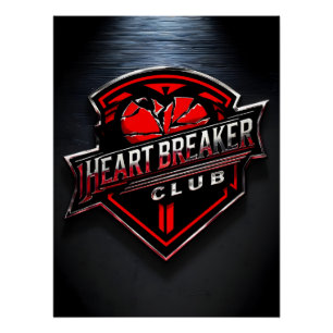 Heartbreaker Club Art Print – Modern Metallic Wall