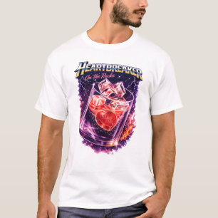 Heartbreaker – On the Rocks Neon Retro Love Graphi T-Shirt