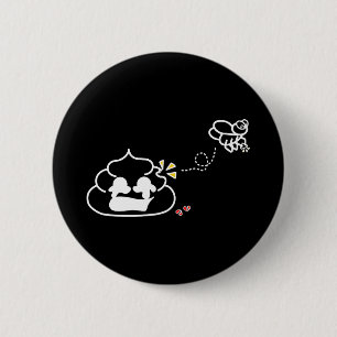 Heartbroken Poop - Brootsch the PooPoo 6 Cm Round Badge