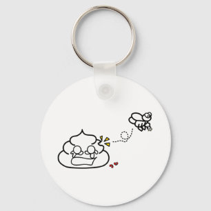 Heartbroken Poop - Brootsch the PooPoo Key Ring