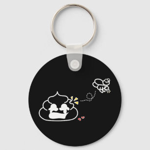 Heartbroken Poop - Brootsch the PooPoo Key Ring