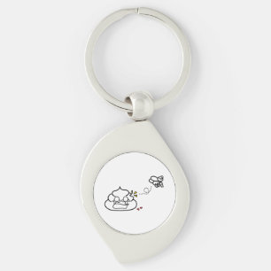 Heartbroken Poop - Brootsch the PooPoo Key Ring
