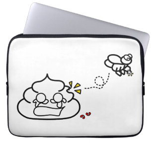 Heartbroken Poop - Brootsch the PooPoo Laptop Sleeve