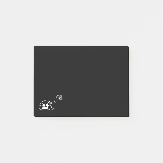 Heartbroken Poop - Brootsch the PooPoo Post-it Notes (Front)