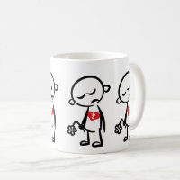 Heartbroken Stick Man in Sadness