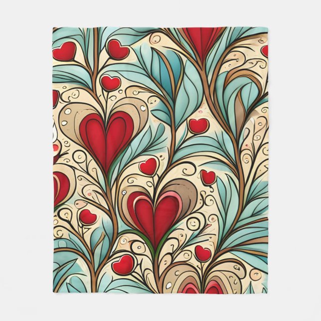 Heartcore  fleece blanket (Front)