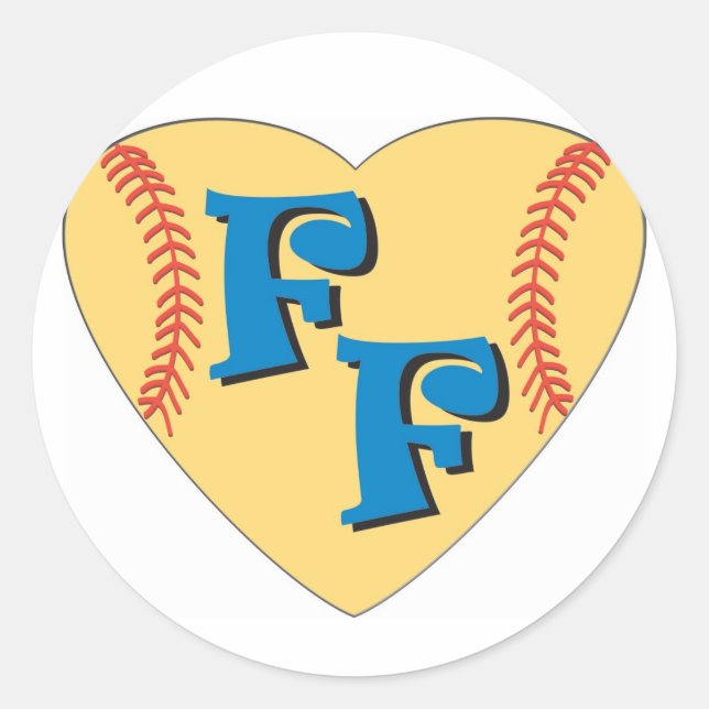 Heartfan Classic Round Sticker (Front)