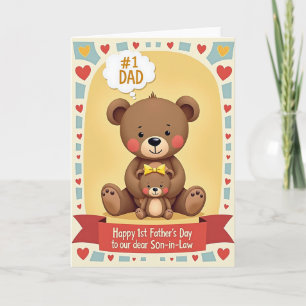 Heartfelt 1 Dad Bears Design Card