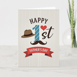 Heartfelt 1St Fathers Day Tie Card