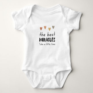 Heartfelt Baby Bodysuit: Best Miracles Design Baby Bodysuit