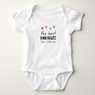 Heartfelt Baby Bodysuit: Best Miracles Design Bodysuit